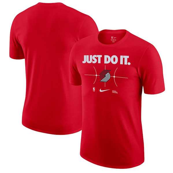 Men's Portland Trail Blazers Red Just Do It T-Shirt,We sell and wholesale Men's Portland Trail Blazers Red Just Do It T-Shirt on line form chian!